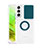 Custodia Silicone Trasparente Ultra Slim Cover Morbida con Anello Supporto S01 per Samsung Galaxy S22 Plus 5G Verde Notte