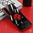 Custodia Silicone Trasparente Ultra Slim Cover Morbida con Magnetico Anello Supporto AN1 per Sony Xperia 1 V Rosso