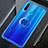 Custodia Silicone Trasparente Ultra Slim Cover Morbida con Magnetico Anello Supporto C01 per Huawei Honor 20 Lite