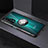 Custodia Silicone Trasparente Ultra Slim Cover Morbida con Magnetico Anello Supporto C01 per Huawei Honor 20 Pro