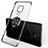 Custodia Silicone Trasparente Ultra Slim Cover Morbida con Magnetico Anello Supporto C01 per Huawei Mate 20 Nero