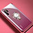 Custodia Silicone Trasparente Ultra Slim Cover Morbida con Magnetico Anello Supporto C01 per Huawei P30 Pro New Edition Oro Rosa