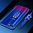 Custodia Silicone Trasparente Ultra Slim Cover Morbida con Magnetico Anello Supporto C01 per Oppo K1 Blu