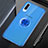 Custodia Silicone Trasparente Ultra Slim Cover Morbida con Magnetico Anello Supporto C01 per Samsung Galaxy A70