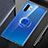 Custodia Silicone Trasparente Ultra Slim Cover Morbida con Magnetico Anello Supporto C01 per Samsung Galaxy Note 10 Plus