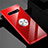 Custodia Silicone Trasparente Ultra Slim Cover Morbida con Magnetico Anello Supporto C01 per Samsung Galaxy S10 5G Rosso