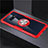 Custodia Silicone Trasparente Ultra Slim Cover Morbida con Magnetico Anello Supporto C01 per Samsung Galaxy S10e Rosso