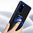 Custodia Silicone Trasparente Ultra Slim Cover Morbida con Magnetico Anello Supporto C01 per Samsung Galaxy S20 5G