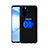 Custodia Silicone Trasparente Ultra Slim Cover Morbida con Magnetico Anello Supporto C01 per Samsung Galaxy S20 Blu