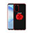 Custodia Silicone Trasparente Ultra Slim Cover Morbida con Magnetico Anello Supporto C01 per Samsung Galaxy S20 Plus Rosso