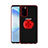 Custodia Silicone Trasparente Ultra Slim Cover Morbida con Magnetico Anello Supporto C01 per Samsung Galaxy S20 Rosso