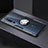 Custodia Silicone Trasparente Ultra Slim Cover Morbida con Magnetico Anello Supporto C01 per Xiaomi Mi 10 Pro Argento e Nero