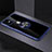 Custodia Silicone Trasparente Ultra Slim Cover Morbida con Magnetico Anello Supporto C02 per Apple iPhone 11 Blu