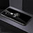 Custodia Silicone Trasparente Ultra Slim Cover Morbida con Magnetico Anello Supporto C02 per Apple iPhone 11 Nero