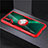 Custodia Silicone Trasparente Ultra Slim Cover Morbida con Magnetico Anello Supporto C02 per Huawei Nova 5 Rosso