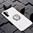 Custodia Silicone Trasparente Ultra Slim Cover Morbida con Magnetico Anello Supporto C02 per Huawei P30 Pro New Edition