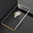 Custodia Silicone Trasparente Ultra Slim Cover Morbida con Magnetico Anello Supporto C02 per Oppo R17 Neo Oro