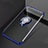 Custodia Silicone Trasparente Ultra Slim Cover Morbida con Magnetico Anello Supporto C02 per Oppo RX17 Neo Blu
