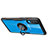 Custodia Silicone Trasparente Ultra Slim Cover Morbida con Magnetico Anello Supporto C02 per Samsung Galaxy A70