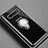 Custodia Silicone Trasparente Ultra Slim Cover Morbida con Magnetico Anello Supporto C02 per Samsung Galaxy S10 5G Nero