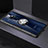 Custodia Silicone Trasparente Ultra Slim Cover Morbida con Magnetico Anello Supporto C03 per Huawei Mate 20 X 5G Argento e Nero