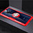 Custodia Silicone Trasparente Ultra Slim Cover Morbida con Magnetico Anello Supporto C03 per Huawei Mate 20 X 5G Rosso