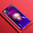 Custodia Silicone Trasparente Ultra Slim Cover Morbida con Magnetico Anello Supporto C03 per Huawei Nova 5 Rosso