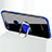Custodia Silicone Trasparente Ultra Slim Cover Morbida con Magnetico Anello Supporto S01 per Huawei Enjoy 8e