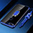 Custodia Silicone Trasparente Ultra Slim Cover Morbida con Magnetico Anello Supporto S01 per Huawei Enjoy 8e Blu