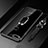 Custodia Silicone Trasparente Ultra Slim Cover Morbida con Magnetico Anello Supporto S01 per Huawei Enjoy 8e Nero