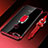 Custodia Silicone Trasparente Ultra Slim Cover Morbida con Magnetico Anello Supporto S01 per Huawei Enjoy 8e Rosso