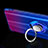 Custodia Silicone Trasparente Ultra Slim Cover Morbida con Magnetico Anello Supporto S01 per Oppo R15X