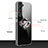 Custodia Silicone Trasparente Ultra Slim Cover Morbida con Magnetico Anello Supporto S01 per Samsung Galaxy S22 5G