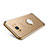 Custodia Silicone Trasparente Ultra Slim Cover Morbida con Magnetico Anello Supporto S01 per Samsung Galaxy S8 Plus Oro