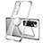 Custodia Silicone Trasparente Ultra Slim Cover Morbida con Magnetico Anello Supporto S01 per Xiaomi Mi 10 Ultra