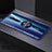 Custodia Silicone Trasparente Ultra Slim Cover Morbida con Magnetico Anello Supporto S02 per Oppo Reno2 Blu