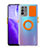 Custodia Silicone Trasparente Ultra Slim Cover Morbida con Supporto per Oppo F19 Pro+ Plus 5G Arancione