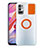 Custodia Silicone Trasparente Ultra Slim Cover Morbida con Supporto per Xiaomi POCO M3 Pro 5G Arancione