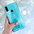Custodia Silicone Trasparente Ultra Slim Cover Morbida con Supporto S01 per Huawei P20 Lite