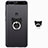 Chiaro Custodia Silicone Trasparente Ultra Slim Morbida con Anello Supporto per Huawei P10 Plus Chiaro