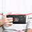 Custodia Silicone Trasparente Ultra Slim Morbida con Anello Supporto per Huawei P20 Lite Nero