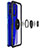Custodia Silicone Trasparente Ultra Slim Morbida con Anello Supporto T01 per Huawei Honor 20 Blu