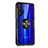 Custodia Silicone Trasparente Ultra Slim Morbida con Anello Supporto T01 per Huawei Nova 5T Blu