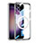 Custodia Silicone Trasparente Ultra Slim Morbida con Mag-Safe Magnetic AC1 per Samsung Galaxy S22 5G Argento