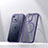 Custodia Silicone Trasparente Ultra Slim Morbida con Mag-Safe Magnetic LD4 per Apple iPhone 14 Plus Viola