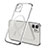Custodia Silicone Trasparente Ultra Slim Morbida con Mag-Safe Magnetic M01 per Apple iPhone 12 Argento