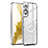 Custodia Silicone Trasparente Ultra Slim Morbida con Mag-Safe Magnetic M02 per Samsung Galaxy S21 FE 5G Argento