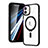 Custodia Silicone Trasparente Ultra Slim Morbida con Mag-Safe Magnetic SD1 per Apple iPhone 11 Nero