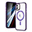 Custodia Silicone Trasparente Ultra Slim Morbida con Mag-Safe Magnetic SD1 per Apple iPhone 11 Viola