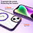 Custodia Silicone Trasparente Ultra Slim Morbida con Mag-Safe Magnetic SD1 per Apple iPhone 13